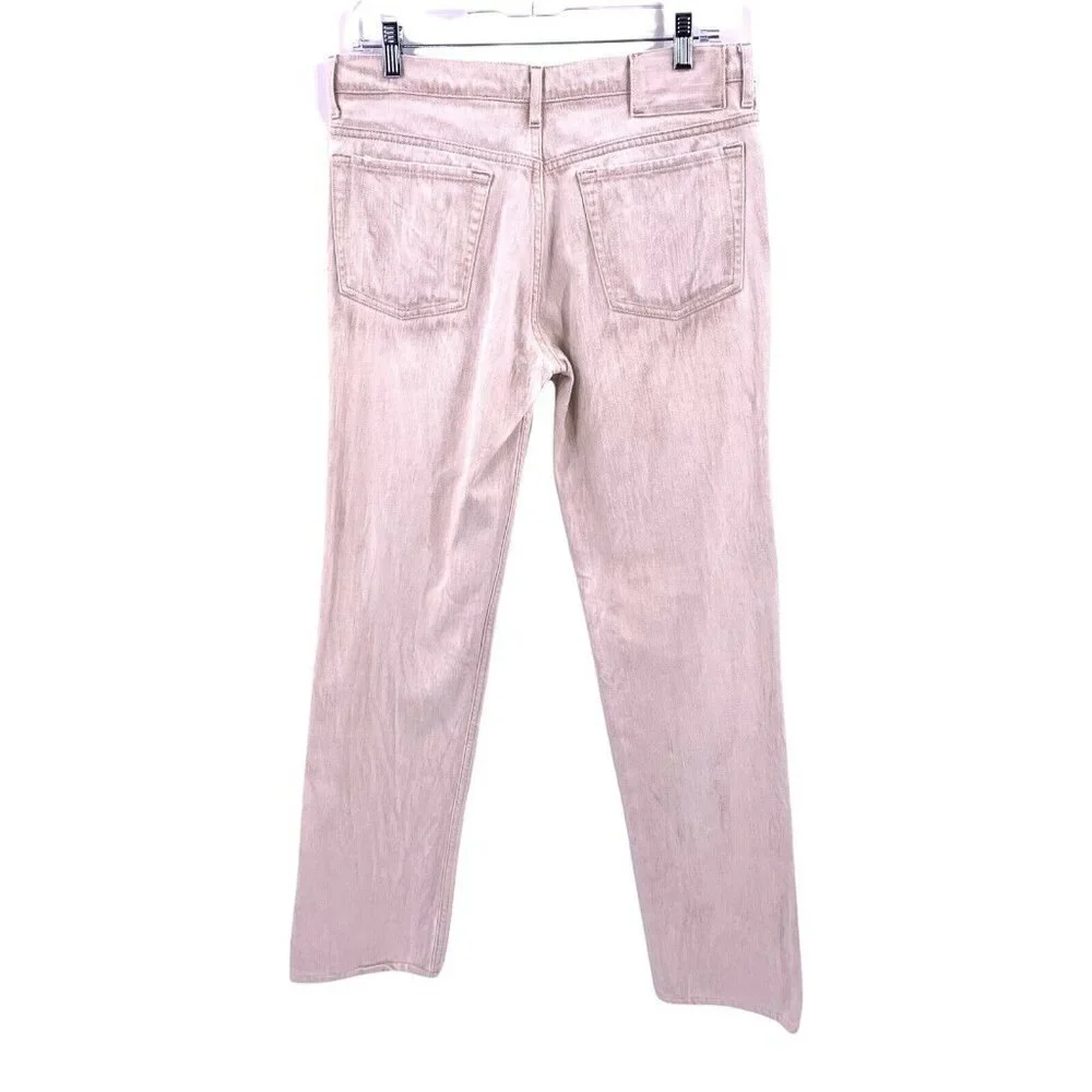 Marc By Marc Jacobs Beige Uniform Fit Straight Leg Jeans Size 30 x 34